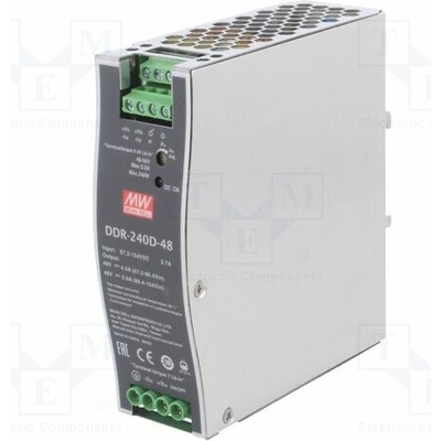 MEAN WELL DDR-240D-48 Měnič: DC/DC; 240W; Uvst: 67,2÷154VDC; Uvýst: 48VDC; Ivýst: 5A; DDR