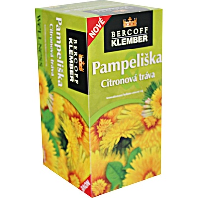 Bercoff Klember Pampeliška a citrónová tráva 20 x 1,5 g