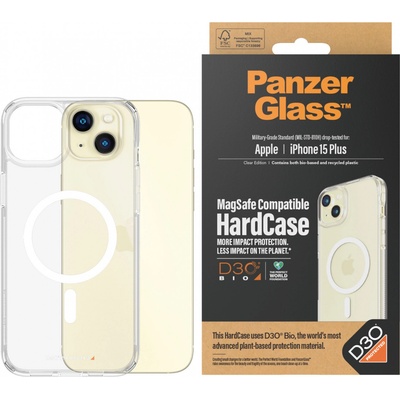 Panzer Гръб PanzerGlass за Apple iPhone 15 Plus HardCase MagSafe with D3O - Порзрачен