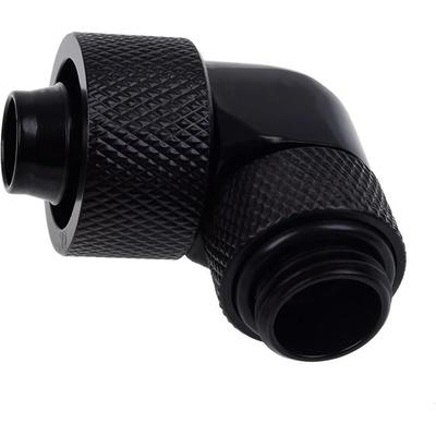 Alphacool Фитинг Alphacool Eiszapfen, Удължител, 90°, 16/10mm, G1/4, Черен мат (1011155)