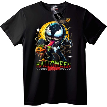NOONEBRAND Тениска Хелоуин Ужасен Venom - 6XL, White