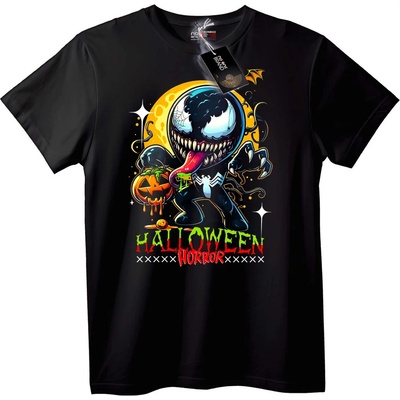 NOONEBRAND Тениска Хелоуин Ужасен Venom - 6XL, White