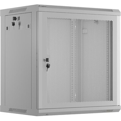 Lanberg Комуникационен шкаф Lanberg rack cabinet 19" wall-mount 12U/600x450 with perforated door grey (flat pack) (WF01-6412-23S)