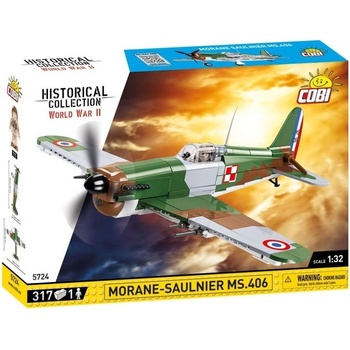 Cobi 5724 II WW Morane-Saulnier MS.406, 1:32, 317 k, 1 f