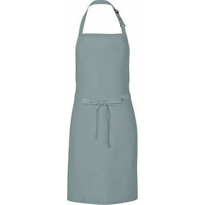 Link Kitchen Wear Univerzální keprová zástěra s laclem a nastavitelným páskem u krku šalvějová 72 x 85 cm X986