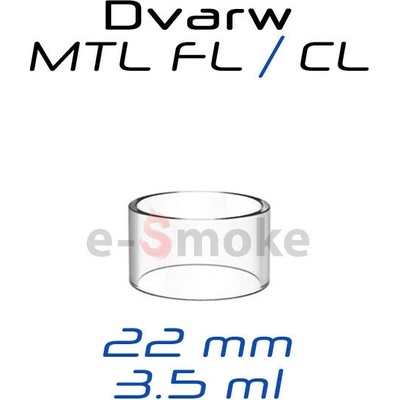 KHW MODS Dvarw MTL FL/CL 22 mm náhradné sklo 3,5 ml