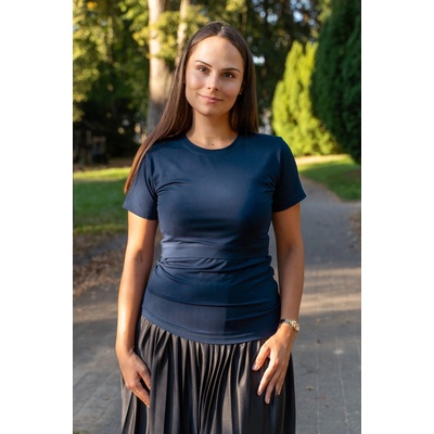 Jsem máma Bambusové kojicí tričko Navy blue