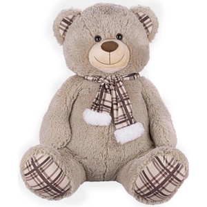 Mikro Plush Friends плюшено мече 65см седящо с шал (90256)