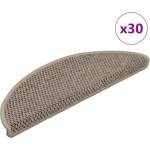 vidaXL Самозалепващи стелки за стълби сизал 30бр 56x17x3 см (B.V.)