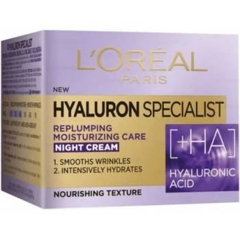 L'Oréal Hyaluron Specialist Night Cream - Нощен крем за лице с хиалуронова киселина от серията "Hyaluron Specialist