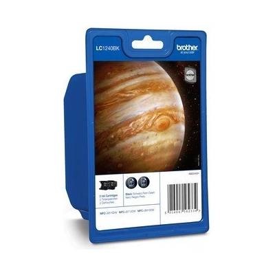 Brother LC-1240BKBP2 двойна опаковка черен (black) оригинална касета (LC1240BKBP2)