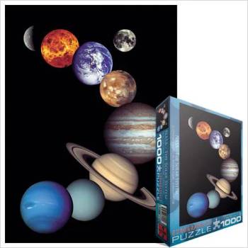 Image 1 of EUROGRAPHICS - Puzzle Solar system - planets and moon - 1 000 piese