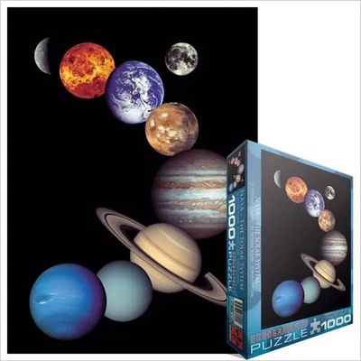 EUROGRAPHICS - Puzzle Solar system - planets and moon - 1 000 piese