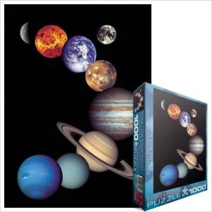 EUROGRAPHICS - Puzzle Solar system - planets and moon - 1 000 piese