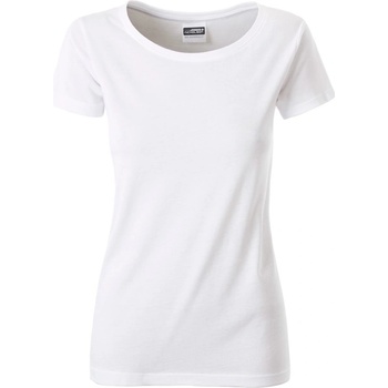 James & Nicholson (Daiber) Klasické dámske tričko z biobavlny 8007 Biela