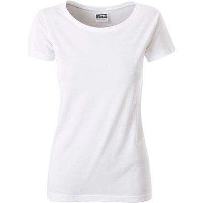 James & Nicholson (Daiber) Klasické dámske tričko z biobavlny 8007 Biela