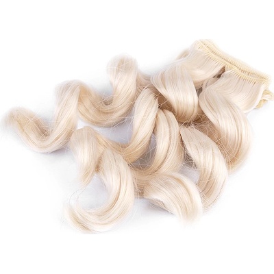 Paruka / vlasy pro panenky 25 cm vlnité blond