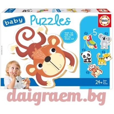 Educa Пъзел educa baby edu19952 - 21 части - Дива фауна (edu19952)