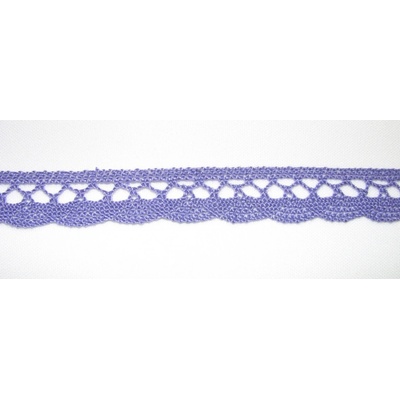 Krajka bavlna 1,5cm fialová