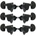 Gotoh SG301 20 L3+R3 Black Тунинг част за китара (SG301-20-L3+R3-B)