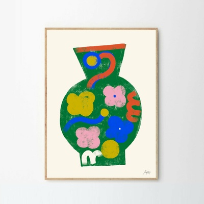 Moikka Plagát Summer Vase 01 by Lucrecia Rey Caro 70x100