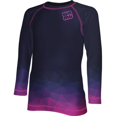 Dětské funkční tričko s dlouhým rukávem mozaika fialová tmavá – Zboží Mobilmania