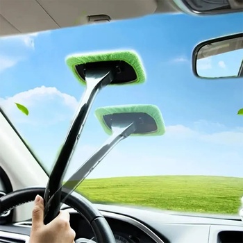Image 1 of WindshieldWonder Четка за почистване на стъкла с микрофибърна кърпа - WindshieldWonder