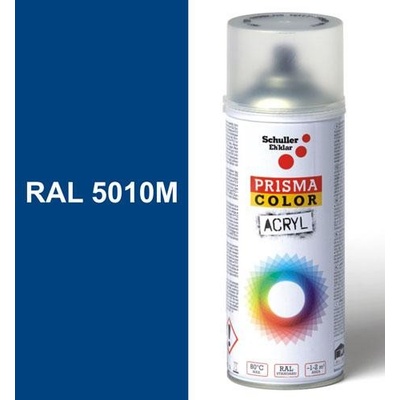 Schuller Ehklar PRISMA COLOR Sprej modrý matný 400ml, odtieň RAL 5010 farba enciánová modrá matná, 91325