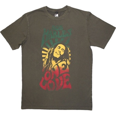 Bob Marley One Love Gradient Stone Wash Green M Риза (BMASTNW82MGR02)