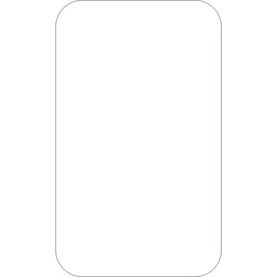 Samolepicí značení umístění palet WT-5110, tvar ''obdélník'' – PVC, bílá, 125×75 mm, balení 25 ks