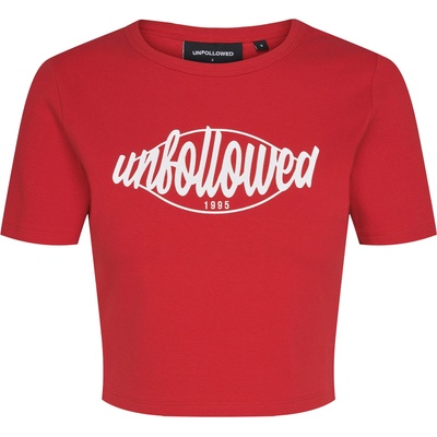 UNFOLLOWED x ABOUT YOU Тениска 'GIRLFRIEND' червено, размер S