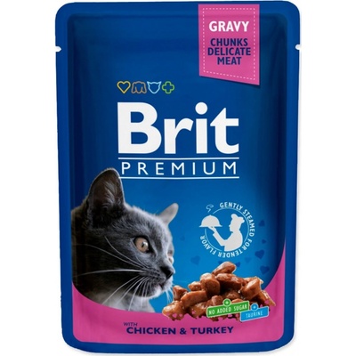 Brit Premium Cat Chicken & Turkey 100 g – Zboží Mobilmania