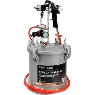 Kraft&Dele Пневматичен агрегат за бои и лакове KraftDele KD5793/ 10л (KD5793)