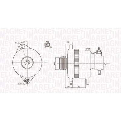 Alternátor MAGNETI MARELLI 063731900010