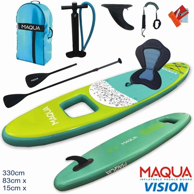 Maqua К-т надуваема sup дъска vision kayak kit 10’8'' с прозорец