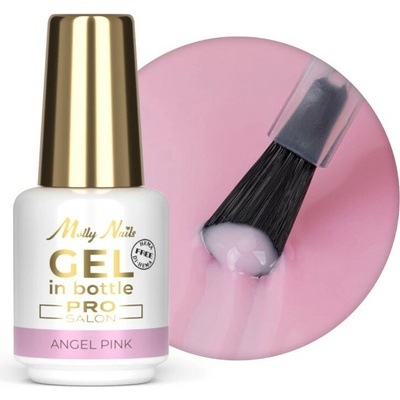 MOLLY Gel in Bottle Molly Nails Pro Salon ANGEL PINK bez HEMA/Di-HEMA 15 g