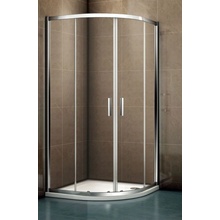 Riho Hamar 2.0 sprchový kout 100x100 cm půlkulatá chrom lesk/průhledné sklo G007003120