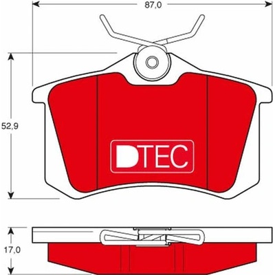 Sada brzdových destiček TRW GDB1330DTE – Zboží Mobilmania