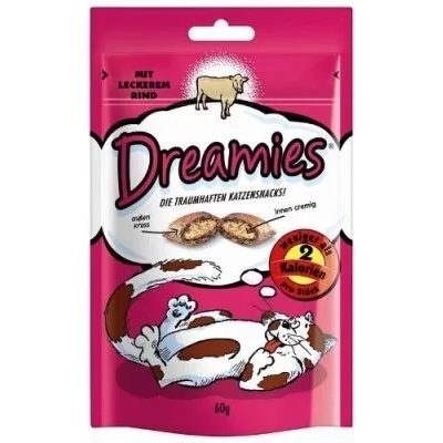 Mars Dreamies - неустоимо лакомство с вкусен кремообразен пълнеж 60 грама 4 вкуса- Пиле, Телешко, Риба, Сирене