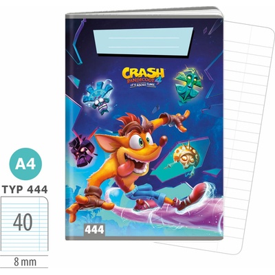 ARGUS Zošit A4 TYP 444 Crash Bandicoot