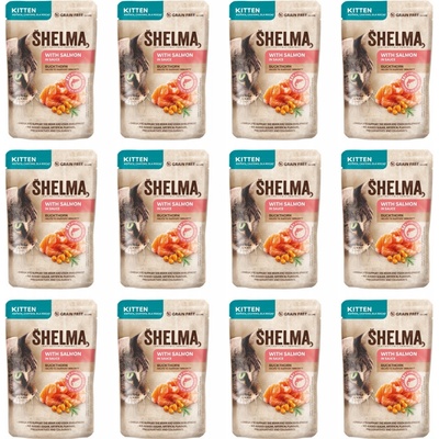Shelma Kitten with salmon in sauce 12 x 85 g