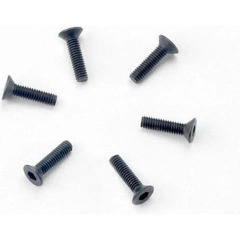 Traxxas Болтове 2.5мм Traxxas Screws, 2.5x10mm countersunk machine (hex drive) (6), TRX2523 (TRX2523)