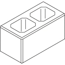 BEST Zdicí tvarovka Best LUNETA I 40x20x20 cm karamel