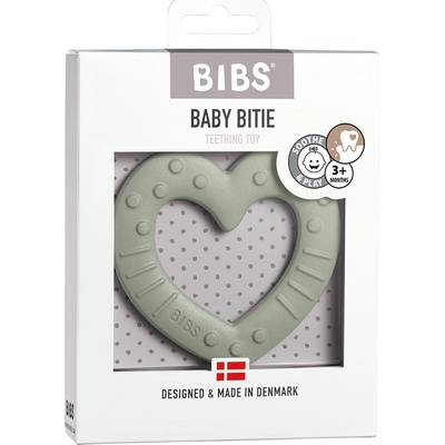 Bibs Baby Bitie Heart Sage