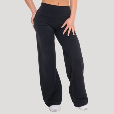GymBeam Dámske nohavice Straight Flow Black
