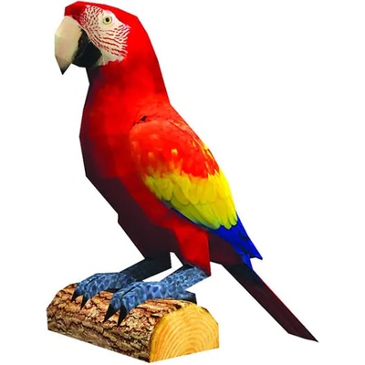 Папагал АРА 3Д Модел за сглобяване