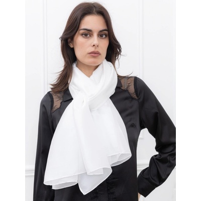 Classic Scarf šála bílá