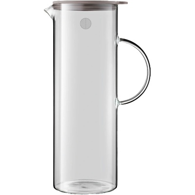 BUYDEEM Гарафа за вода buydeem cd2003, 1.2 л, Широк отвор, Силиконов капак, Сив (cd2003/a1)