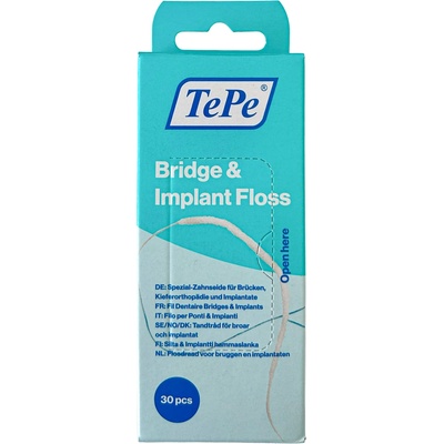 Curaprox DF 844 Bridge & Implant zubná niť 30 ks