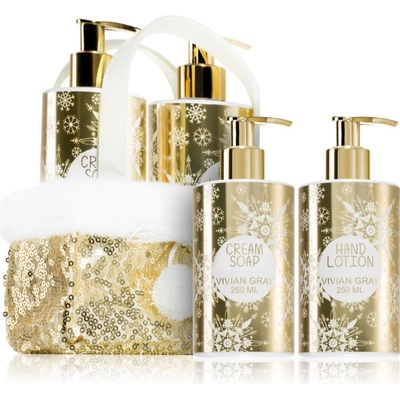 VIVIAN GRAY Golden Glitters Vanilla & Patchouli подаръчен комплект за ръце